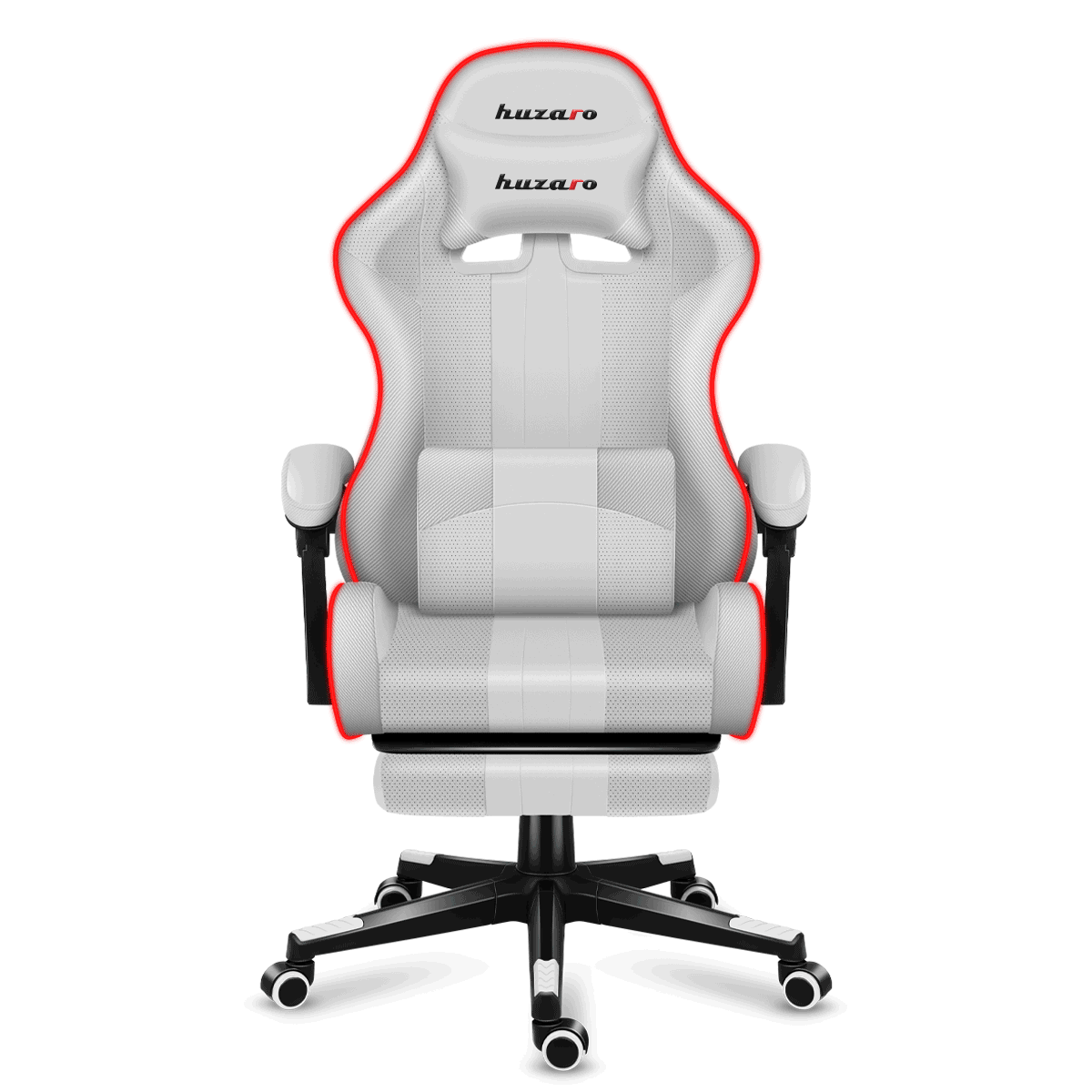 Žaidimų kėdė Huzaro Force 4.7 RGB, Baltos spalvos aprašymas - Prekės nuotrauka